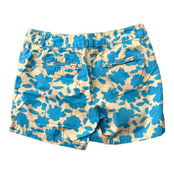 Blue Floral Short Ann Taylor Loft Size 6 - Picture 1 of 4